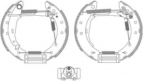 HELLA 8DB355004291 Комплект тормозных колодок