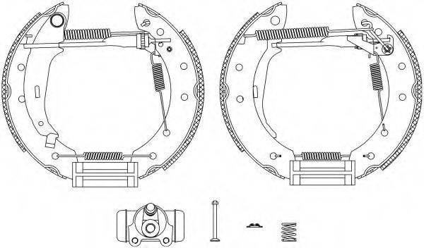 HELLA 8DB355004431 Комплект тормозных колодок