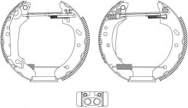 HELLA 8DB355004411 Комплект тормозных колодок