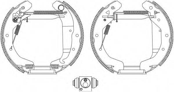 HELLA 8DB355022671 Комплект тормозных колодок