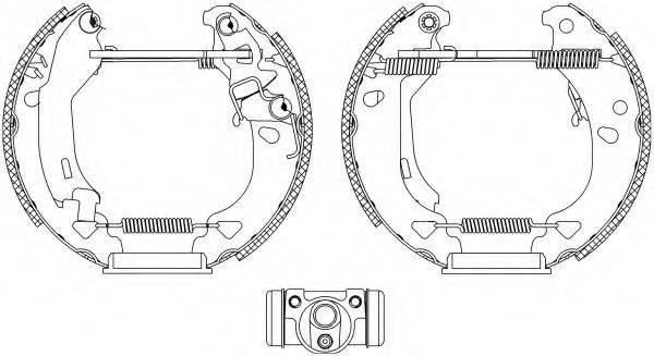 HELLA 8DB355004311 Комплект тормозных колодок