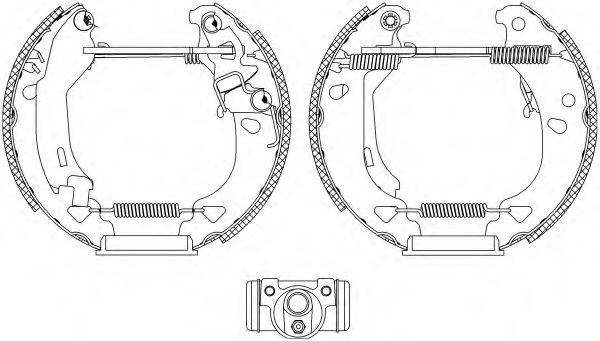 HELLA 8DB355004341 Комплект тормозных колодок