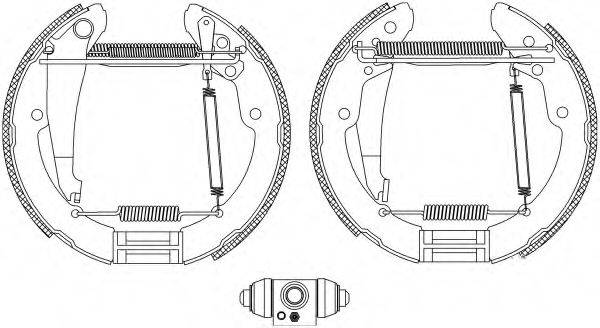 HELLA 8DB355005251 Комплект тормозных колодок