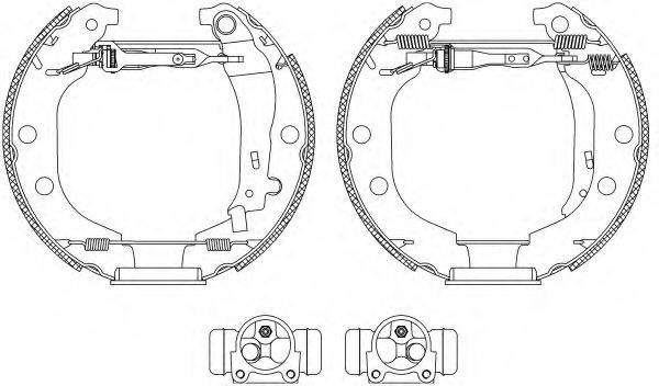 HELLA 8DB355004361 Комплект тормозных колодок