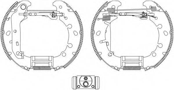 HELLA 8DB355004831 Комплект тормозных колодок