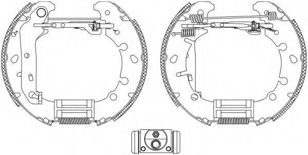 HELLA 8DB355004841 Комплект тормозных колодок