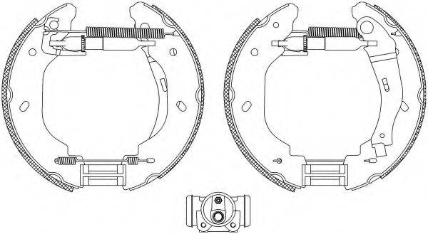 HELLA 8DB355005081 Комплект тормозных колодок