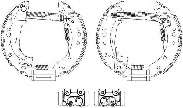 HELLA 8DB355004731 Комплект тормозных колодок