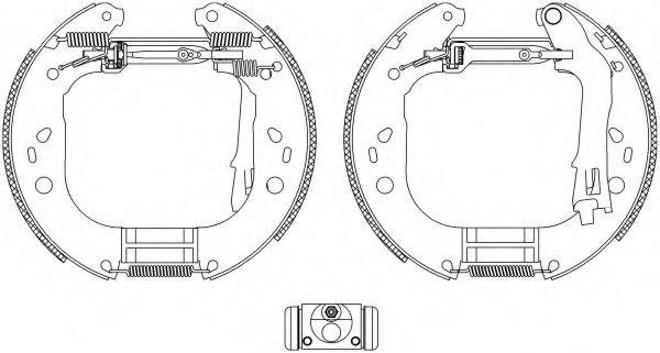 HELLA 8DB355004851 Комплект тормозных колодок