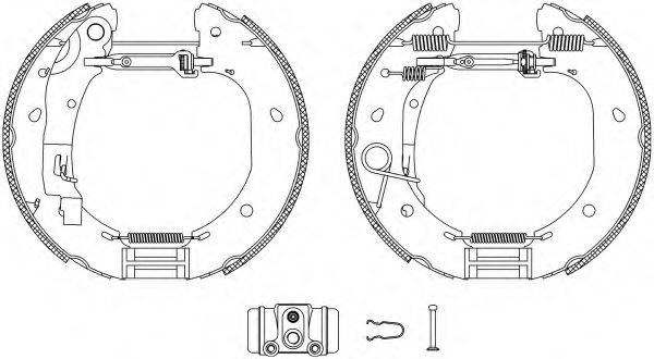 HELLA 8DB355005091 Комплект тормозных колодок