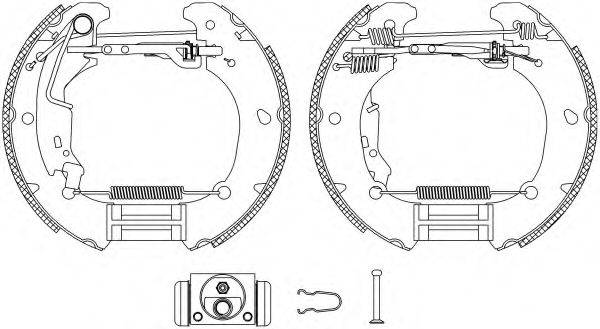 HELLA 8DB355004881 Комплект тормозных колодок