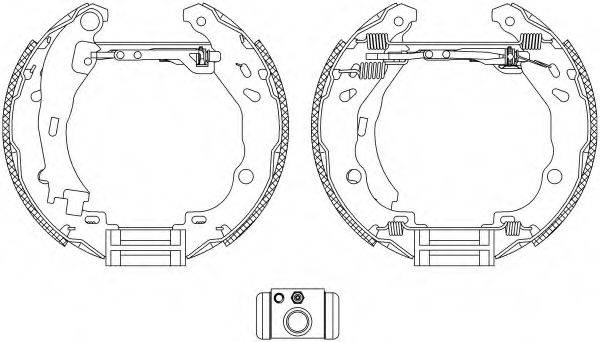 HELLA 8DB355004911 Комплект тормозных колодок