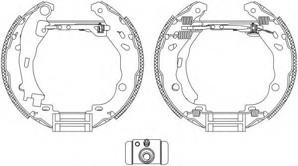 HELLA 8DB355005111 Комплект тормозных колодок