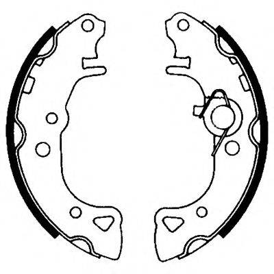 HELLA 8DB355001001 Комплект тормозных колодок