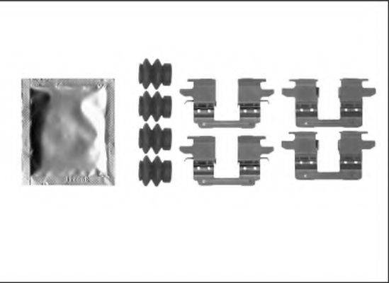 HELLA 8DZ355205531 Комплектующие, колодки дискового тормоза