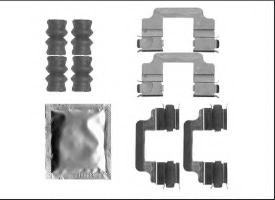 HELLA 8DZ355205621 Комплектующие, колодки дискового тормоза