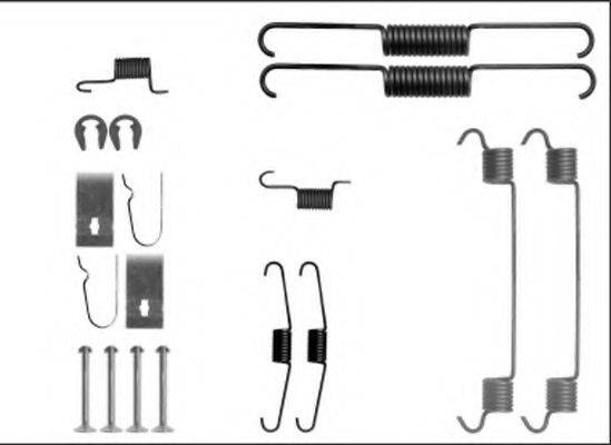 HELLA 8DZ355205881 Комплектующие, тормозная колодка