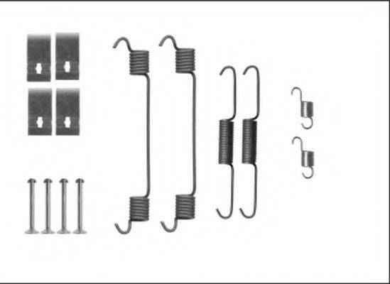 HELLA 8DZ355206101 Комплектующие, тормозная колодка