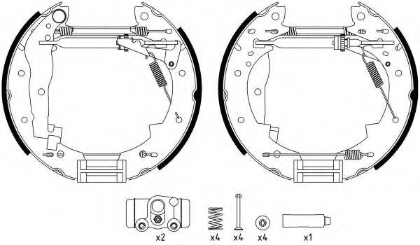 HELLA 8DB355022731 Комплект тормозных колодок