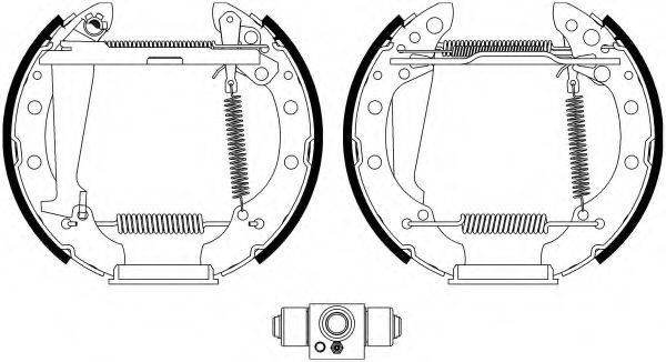 HELLA 8DB355022701 Комплект тормозных колодок