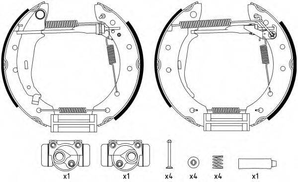 HELLA 8DB355022681 Комплект тормозных колодок