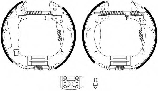 HELLA 8DB355022611 Комплект тормозных колодок