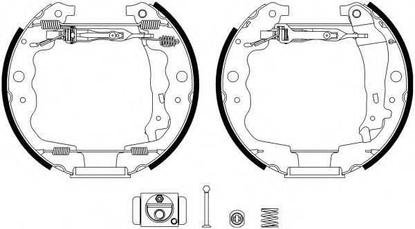 HELLA 8DB355022871 Комплект тормозных колодок