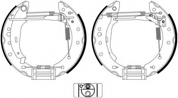 HELLA 8DB355022901 Комплект тормозных колодок