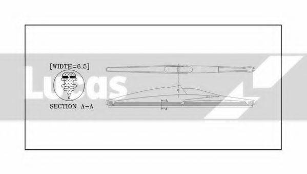 LUCAS ELECTRICAL LLWCR12B Щетка стеклоочистителя