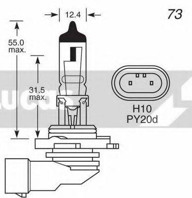 LUCAS ELECTRICAL LLB710 Лампа накаливания, противотуманная фара