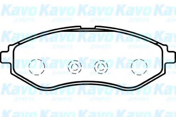 KAVO PARTS BP1008 Комплект тормозных колодок, дисковый тормоз