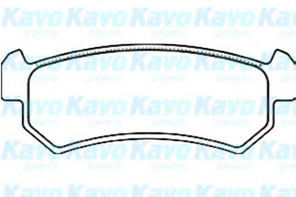 KAVO PARTS BP1010 Комплект тормозных колодок, дисковый тормоз