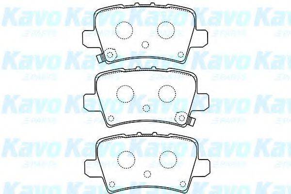 KAVO PARTS BP2051 Комплект тормозных колодок, дисковый тормоз