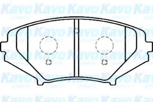 KAVO PARTS BP4558 Комплект тормозных колодок, дисковый тормоз