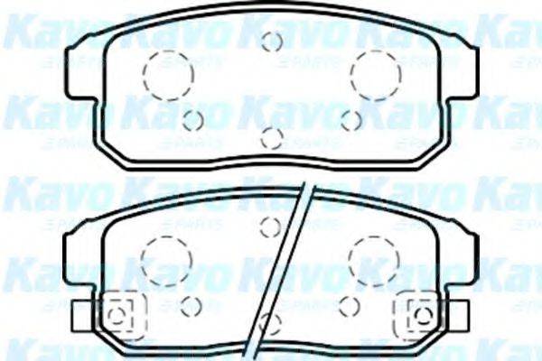 KAVO PARTS BP4559 Комплект тормозных колодок, дисковый тормоз