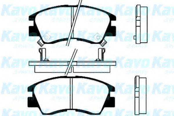 KAVO PARTS BP5506 Комплект тормозных колодок, дисковый тормоз