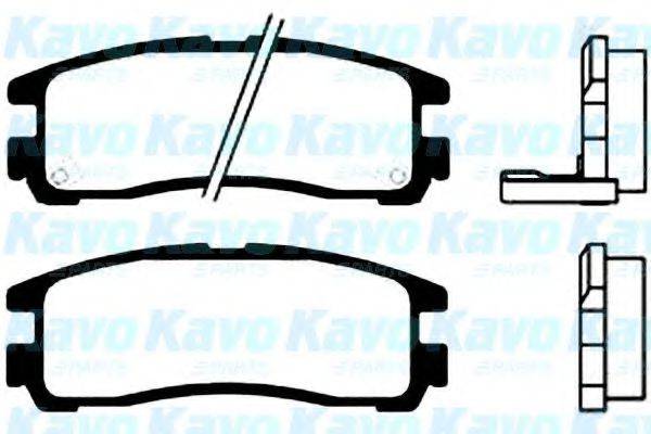 KAVO PARTS BP5522 Комплект тормозных колодок, дисковый тормоз