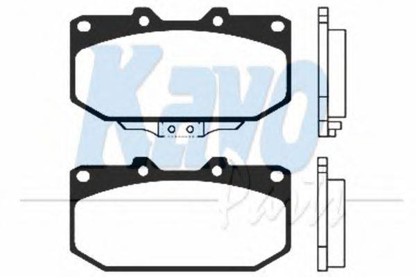 KAVO PARTS BP6513 Комплект тормозных колодок, дисковый тормоз