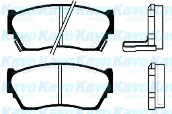 KAVO PARTS BP6529 Комплект тормозных колодок, дисковый тормоз