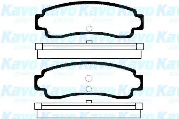 KAVO PARTS BP6543 Комплект тормозных колодок, дисковый тормоз