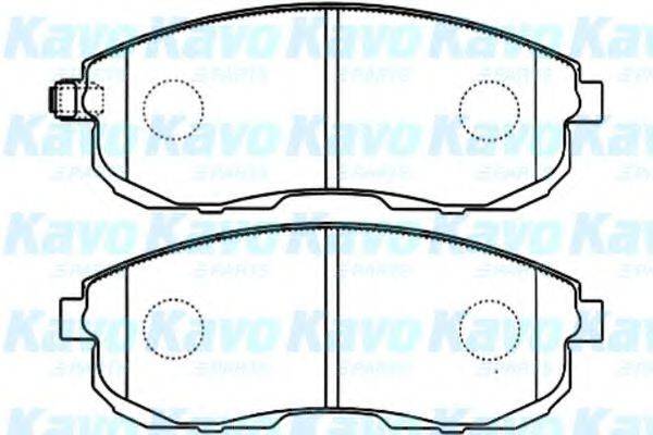 KAVO PARTS BP6567 Комплект тормозных колодок, дисковый тормоз