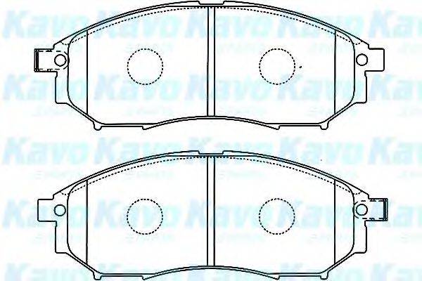 KAVO PARTS BP6583 Комплект тормозных колодок, дисковый тормоз