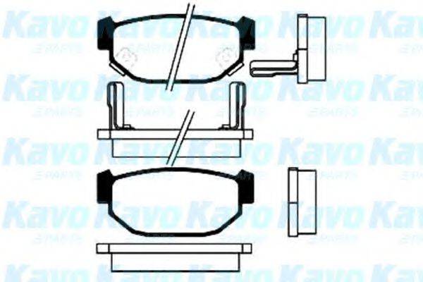 KAVO PARTS BP8002 Комплект тормозных колодок, дисковый тормоз