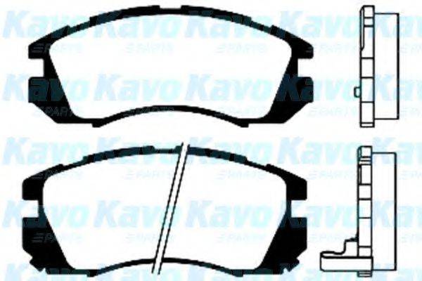 KAVO PARTS BP8005 Комплект тормозных колодок, дисковый тормоз