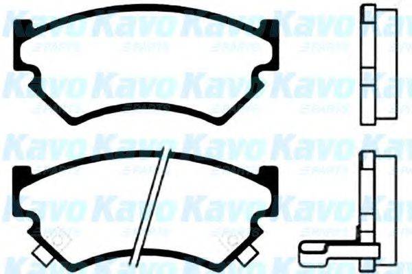 KAVO PARTS BP8006 Комплект тормозных колодок, дисковый тормоз