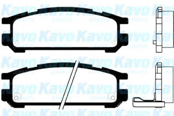 KAVO PARTS BP8012 Комплект тормозных колодок, дисковый тормоз