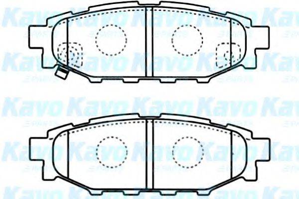 KAVO PARTS BP8021 Комплект тормозных колодок, дисковый тормоз