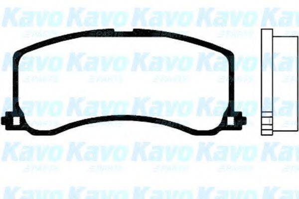 KAVO PARTS BP8511 Комплект тормозных колодок, дисковый тормоз