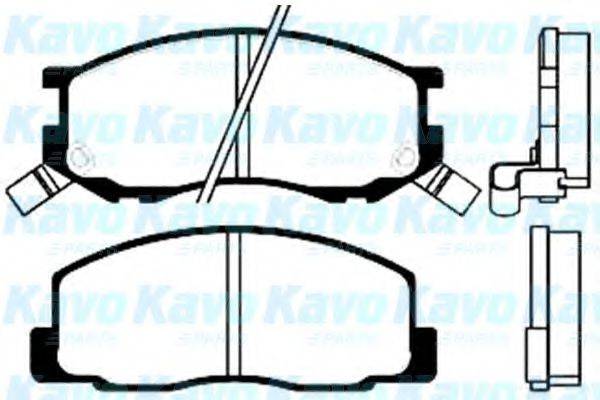 KAVO PARTS BP9007 Комплект тормозных колодок, дисковый тормоз