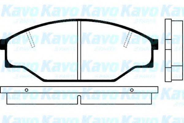 KAVO PARTS BP9010 Комплект тормозных колодок, дисковый тормоз